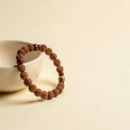 Panch Mukhi Rudraksha Bracelet — size, cord and finish detail | Salico