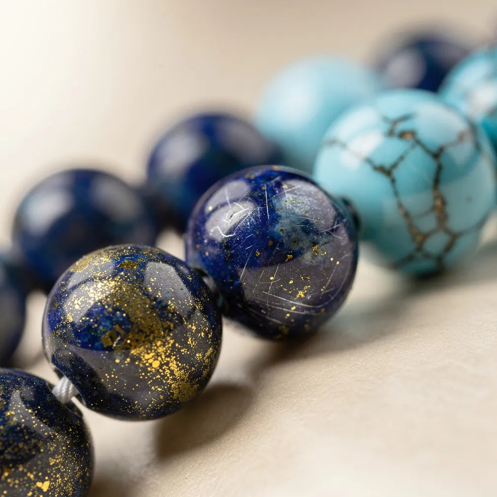 Lapis and turquoise texture close-up | Salico