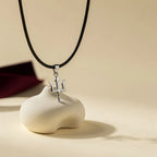 Trishul Pendant — size and cord detail | Salico