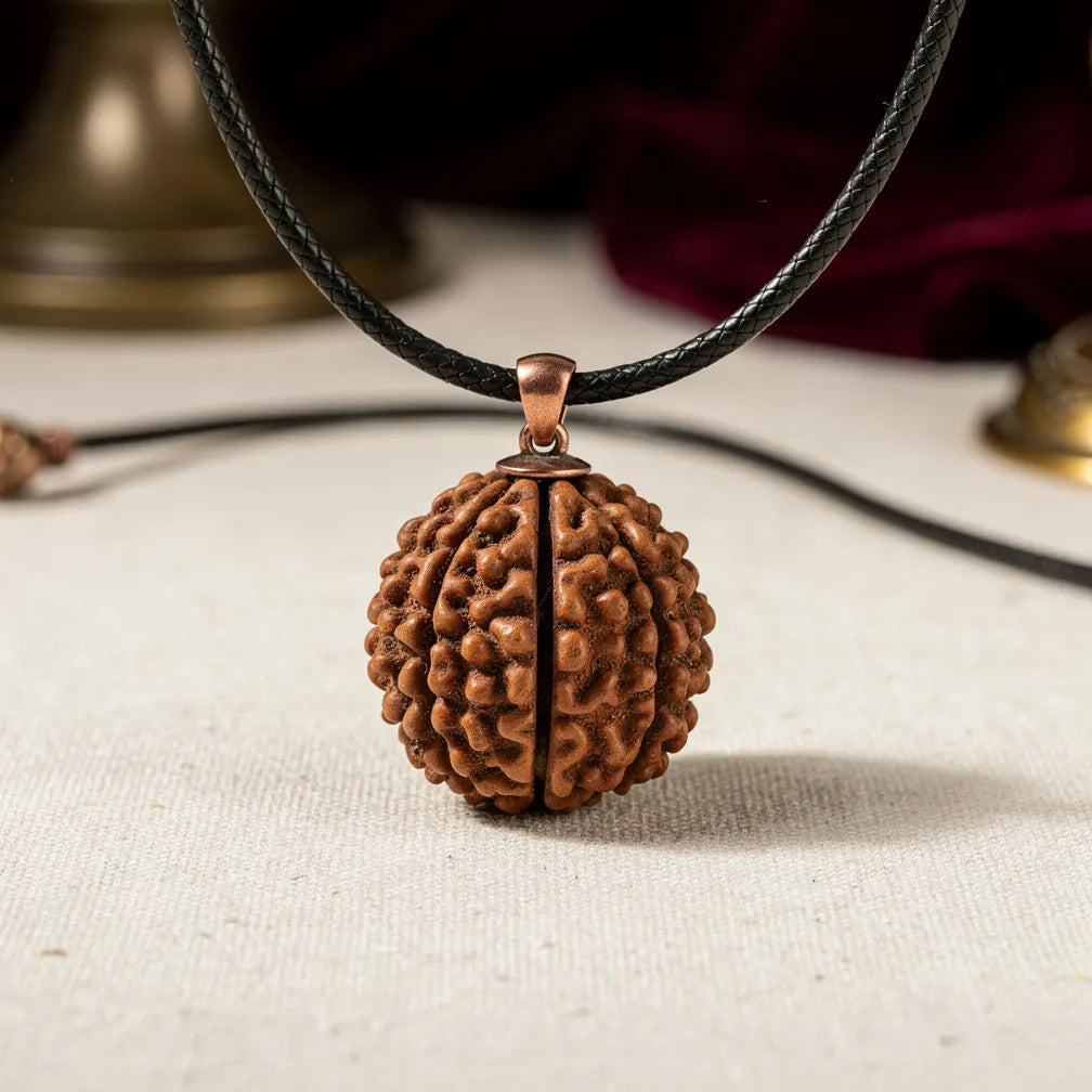 Chhe Mukhi Rudraksha Pendant — hero product shot | Salico