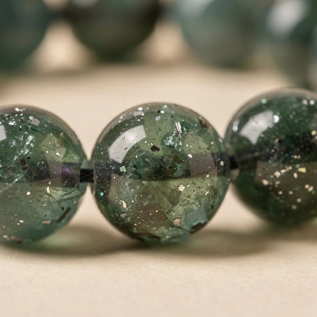 Aventurine sparkle inclusions close-up | Salico
