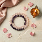 Dreamy Duo with diya and rose petals — ritual flat-lay | Salico