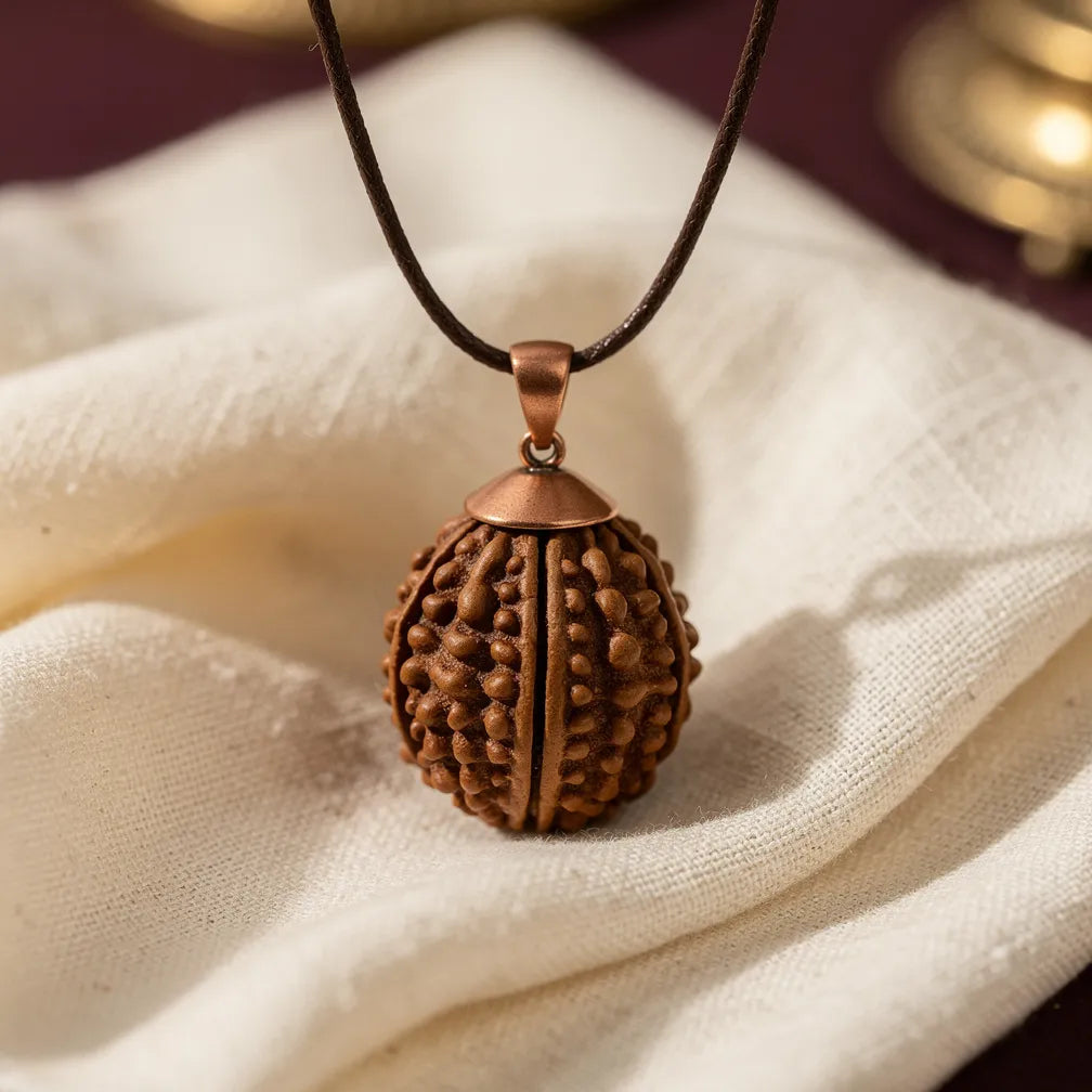 Saat Mukhi Rudraksha Pendant — hero product shot | Salico