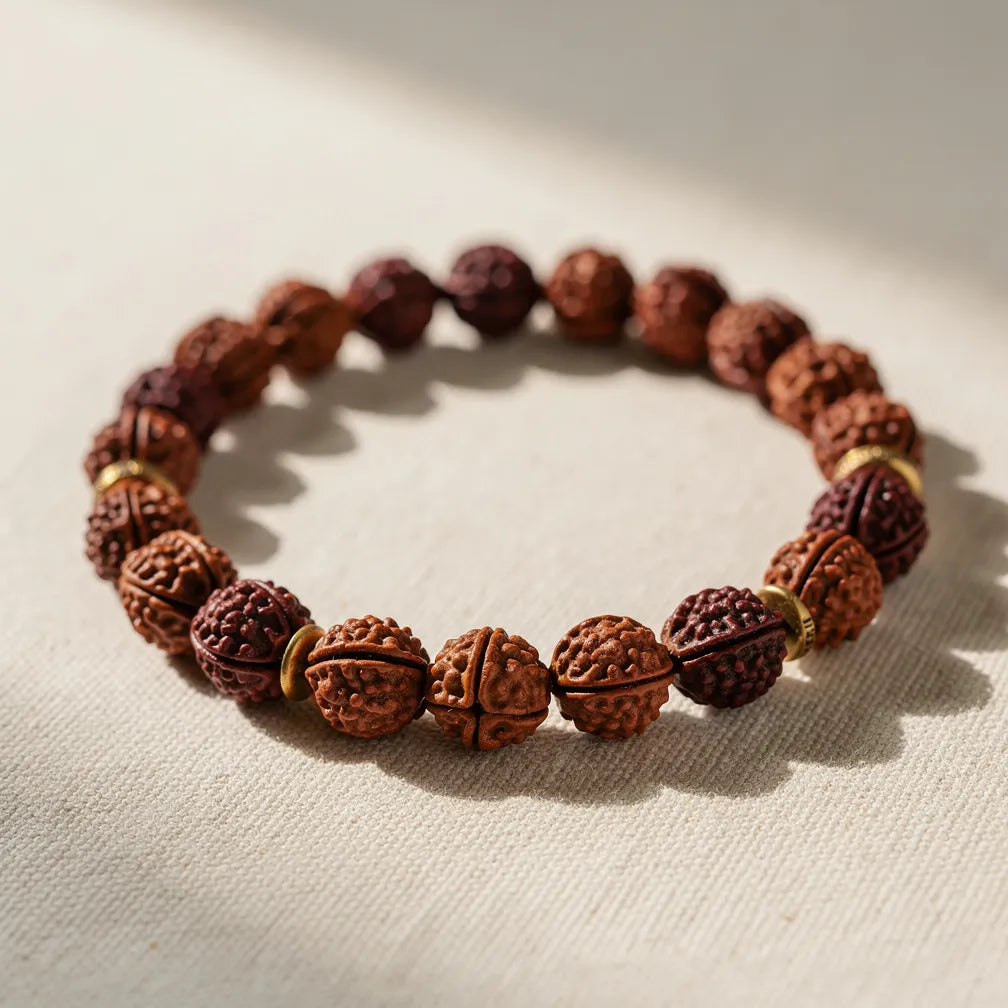 Panch Mukhi Rudraksha Bracelet Classic — hero product shot | Salico
