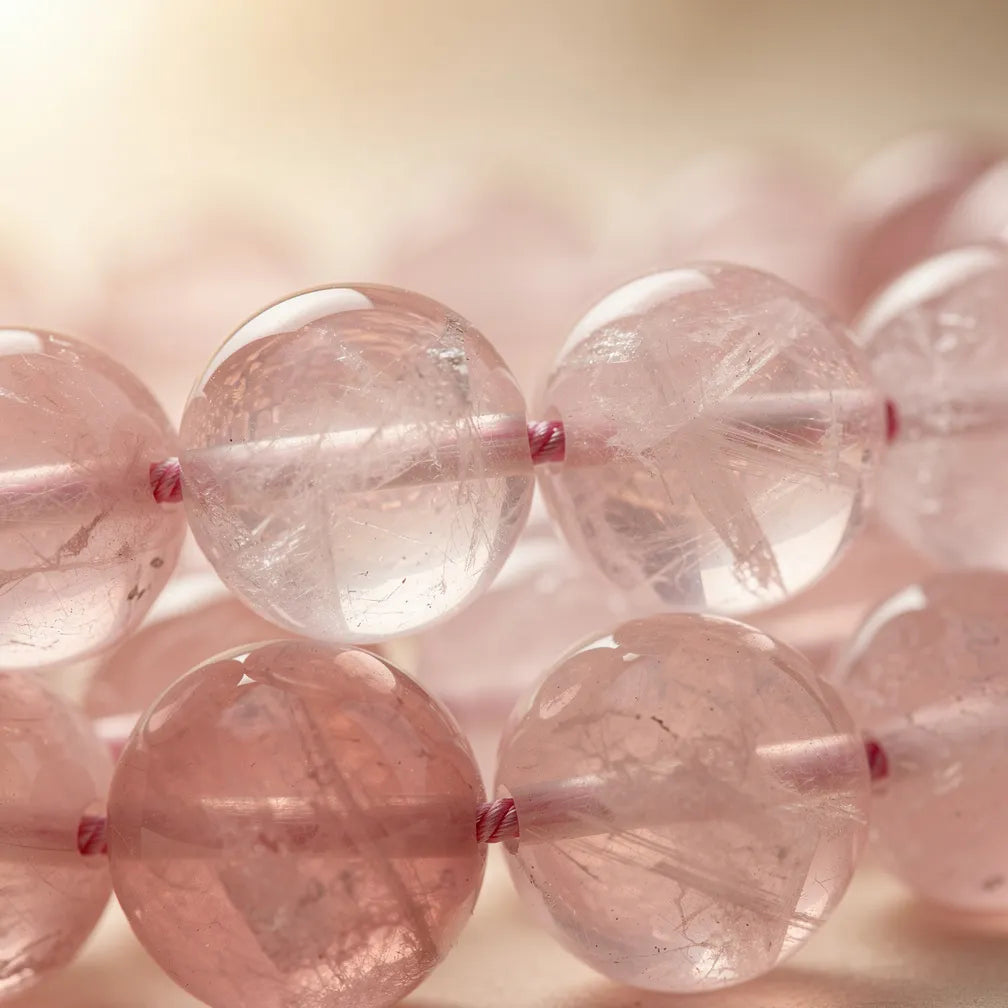 Rose quartz translucency close-up | Salico