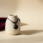 Karungali Minimal Pendant — size and cord detail | Salico