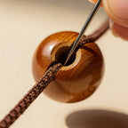 Cord threading detail close-up | Salico