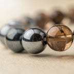 Hematite and smoky quartz texture close-up | Salico