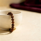 Slim Rudraksha Bracelet — size and finish detail | Salico