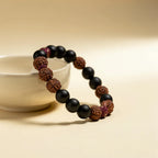 Karungali × Rudraksha Band — size and finish detail | Salico