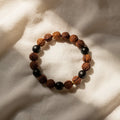 Nazar Raksha Band rudraksha and black onyx — hero product shot | Salico