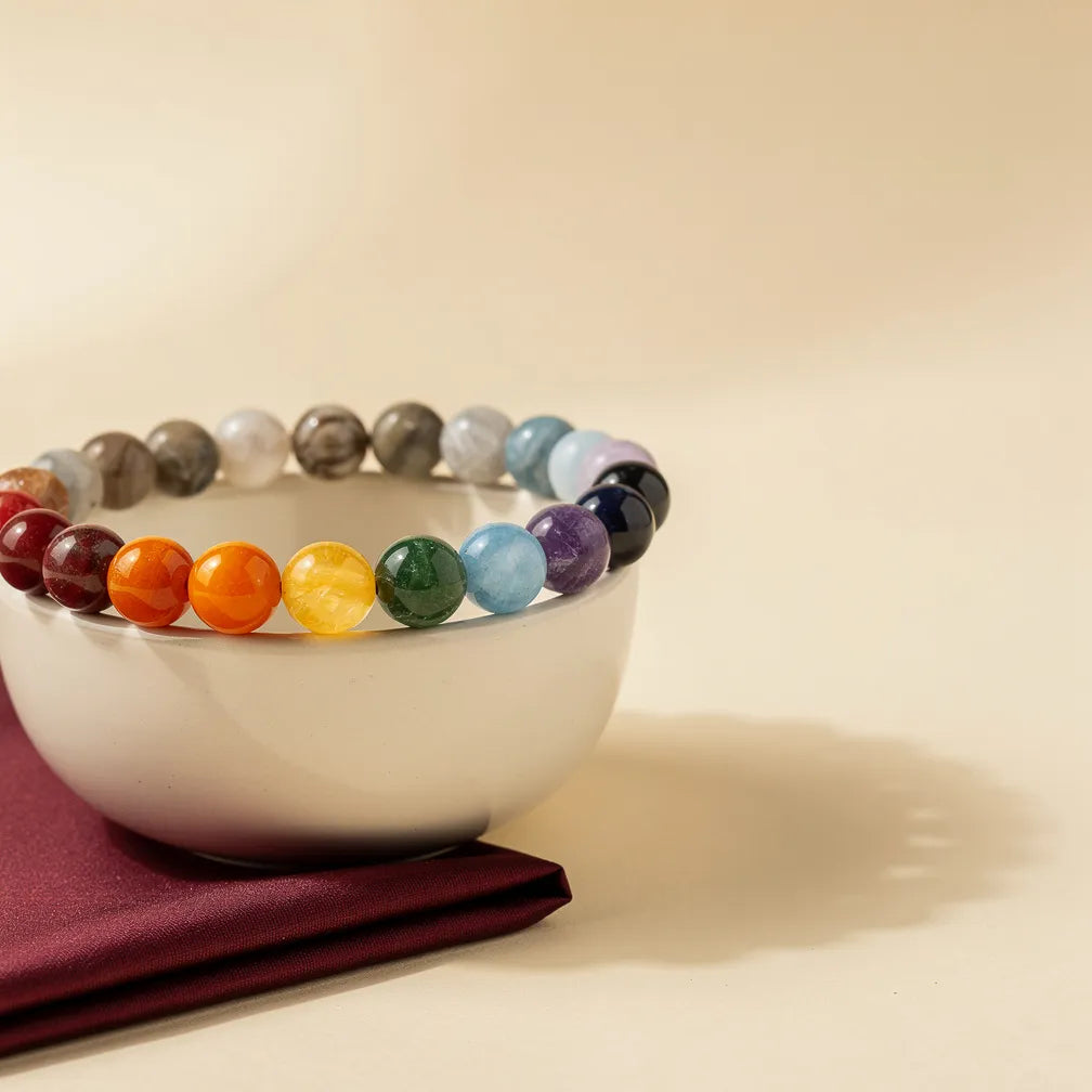 Seven Chakra Band — size and finish detail | Salico