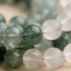 Aventurine and milky quartz texture close-up | Salico