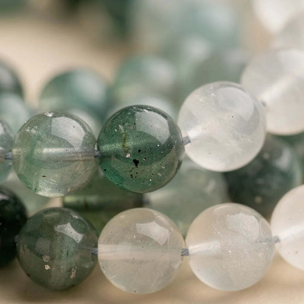 Aventurine and milky quartz texture close-up | Salico