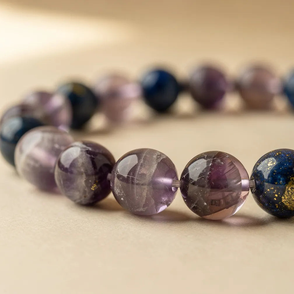 Amethyst and lapis texture close-up | Salico