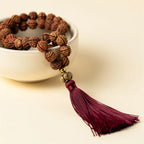Panch Mukhi Rudraksha Mala — size, cord and finish detail | Salico