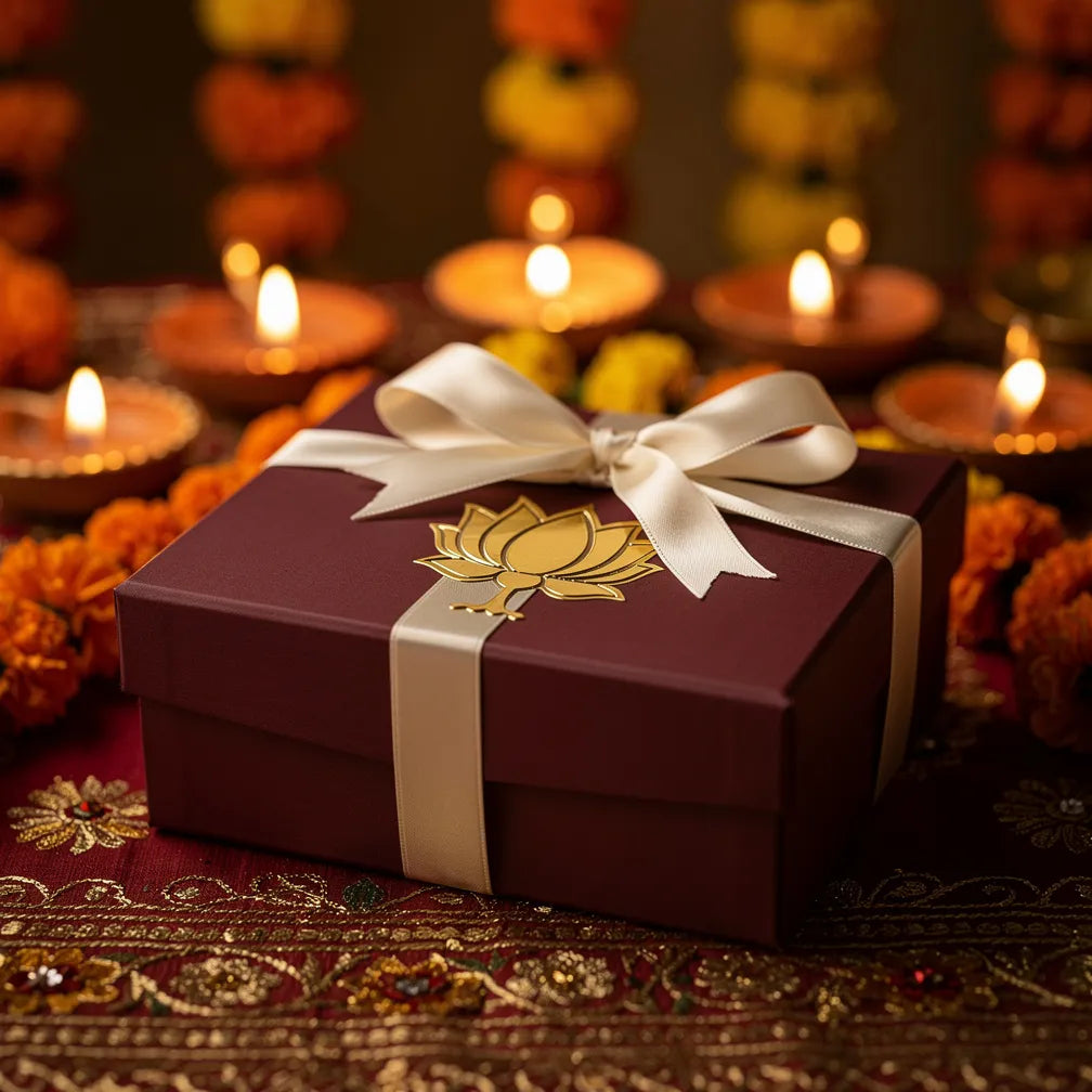 Salico Gift Box on a festive table — lifestyle | Salico